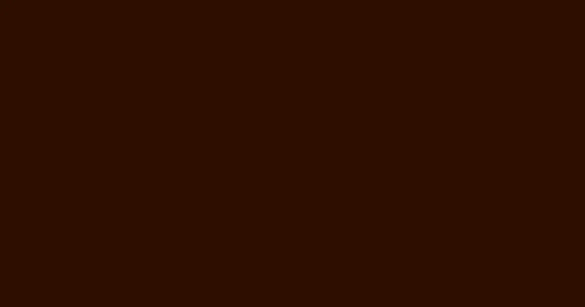 #2e0e00 brown pod color image