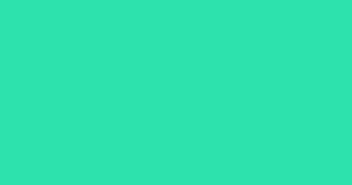 #2ee0ae caribbean green color image