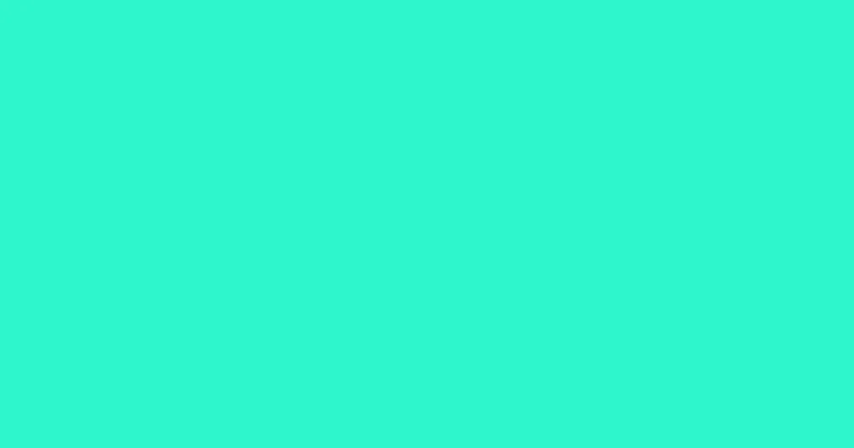 #2ef7cc bright turquoise color image