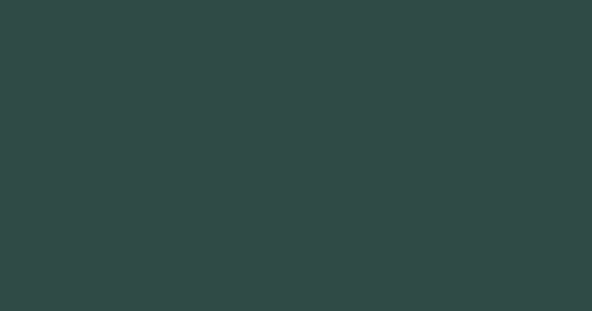 #304b47 mineral green color image