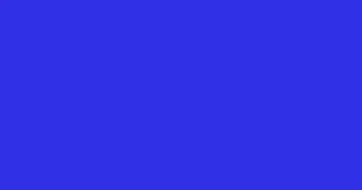 #3130e7 royal blue color image