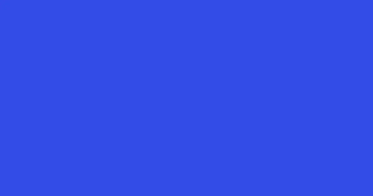#334be7 royal blue color image