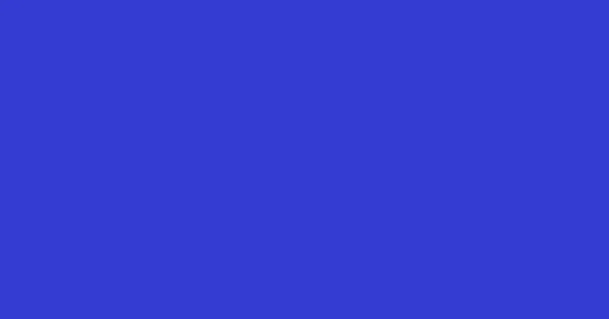 #343cd1 cerulean blue color image