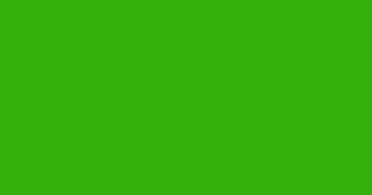 #34af0b slimy green color image