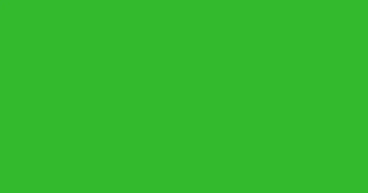 #34ba2c forest green color image