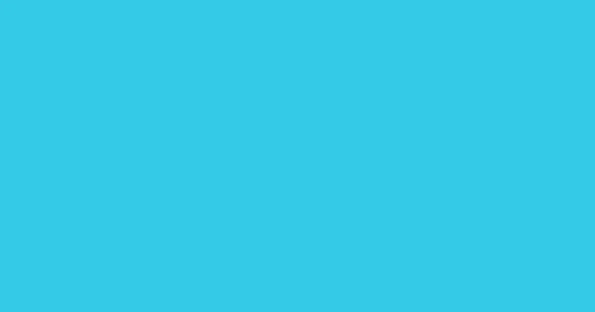 #34cae6 picton blue color image