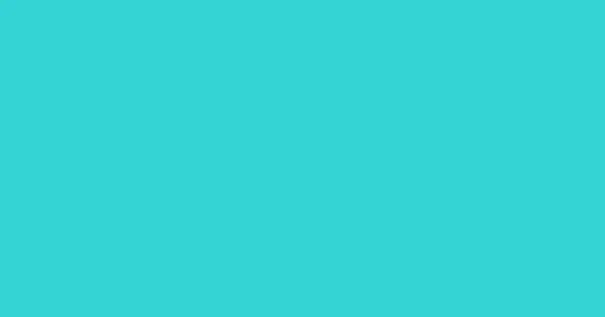 #34d3d5 turquoise color image