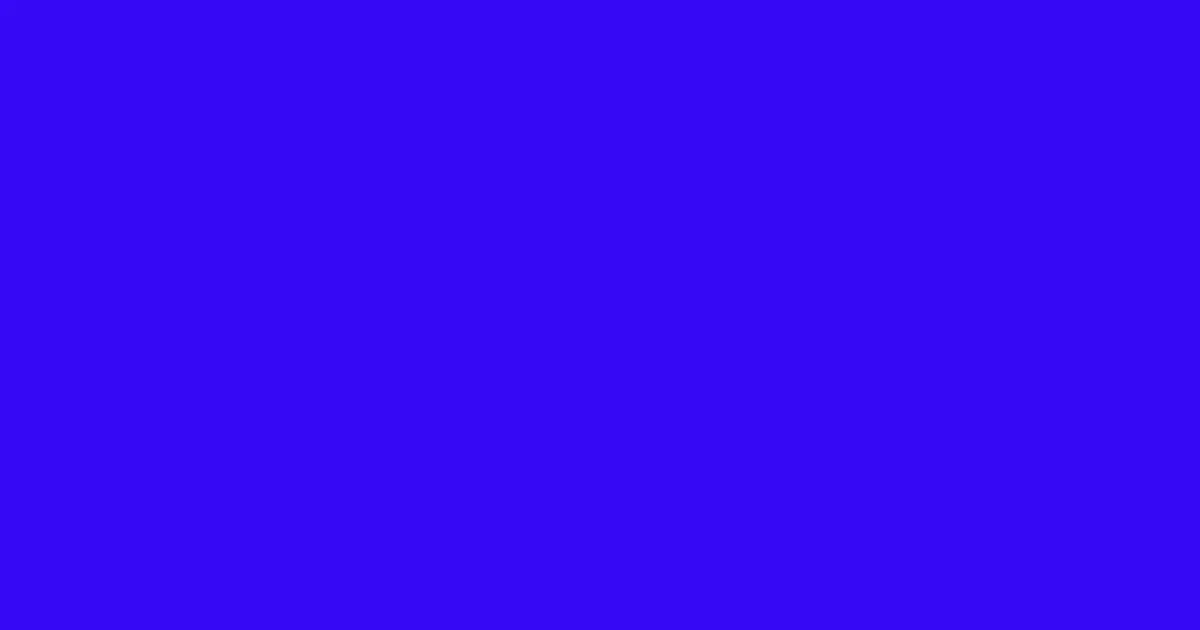 #3508f5 blue color image