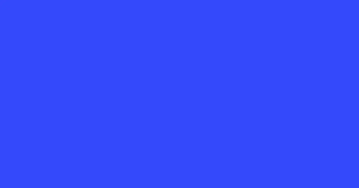 #3549fb blue color image