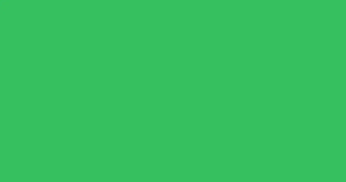 #35c05e emerald color image