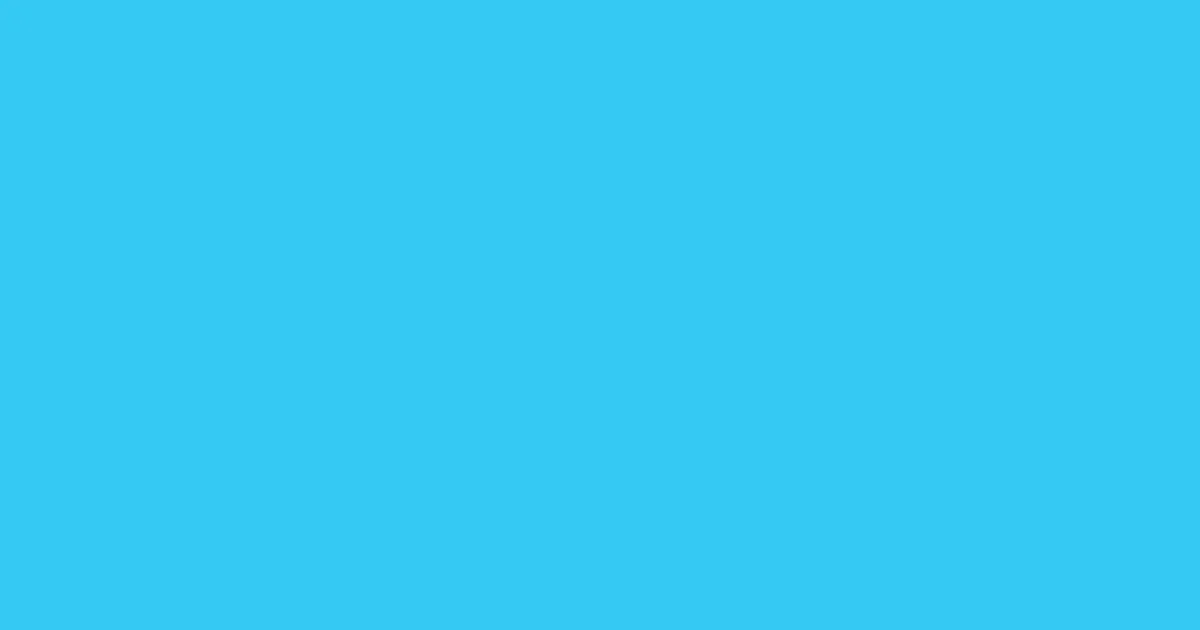 #35c9f2 picton blue color image