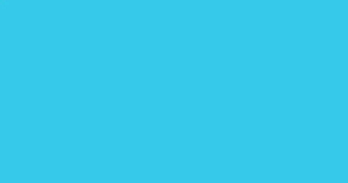 #35cbe9 picton blue color image