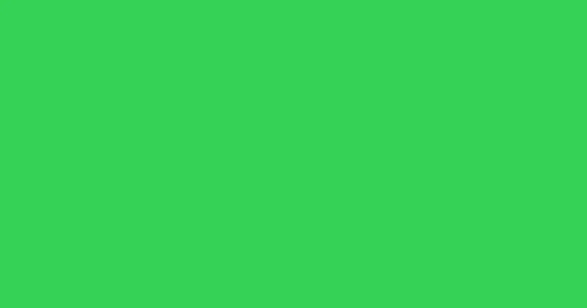 #35d257 emerald color image
