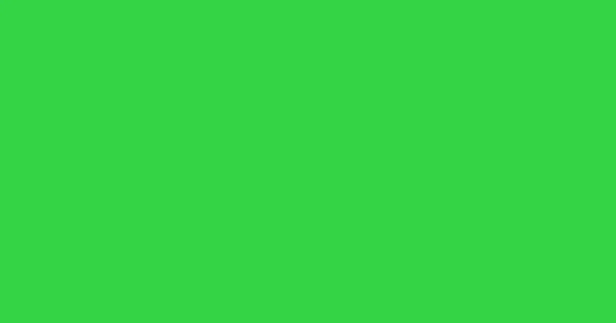 #35d446 emerald color image
