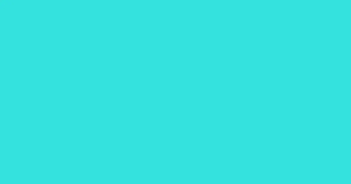 #35e1de turquoise color image