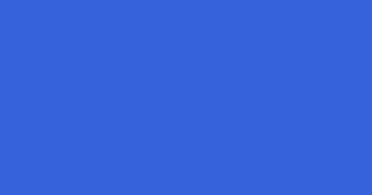 #3663dc royal blue color image