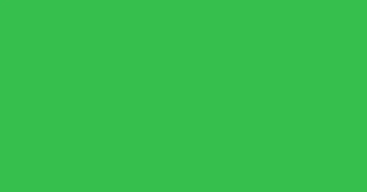 #36c04d chateau green color image