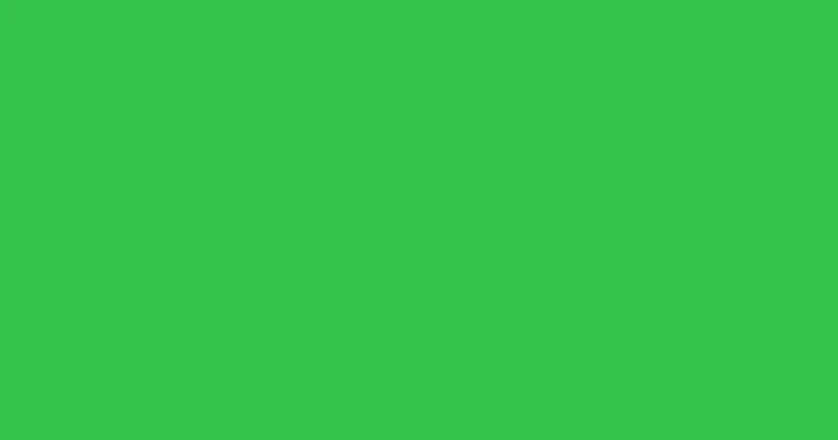 #36c44e chateau green color image