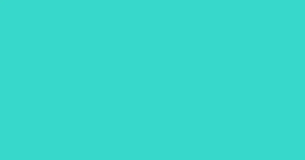 #36d8ca turquoise color image