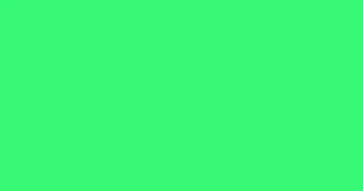 #36f974 screamin' green color image