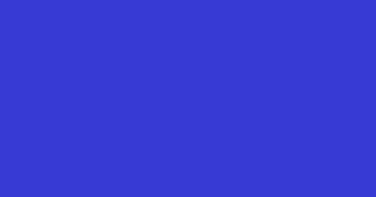 #373ad5 cerulean blue color image