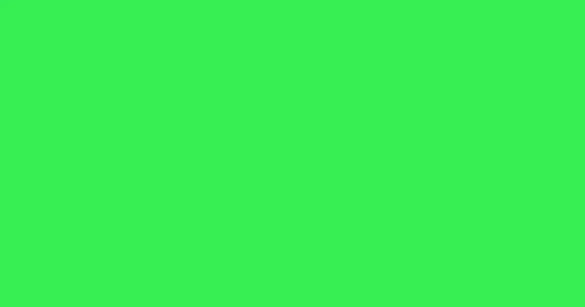 #37ee52 malachite color image