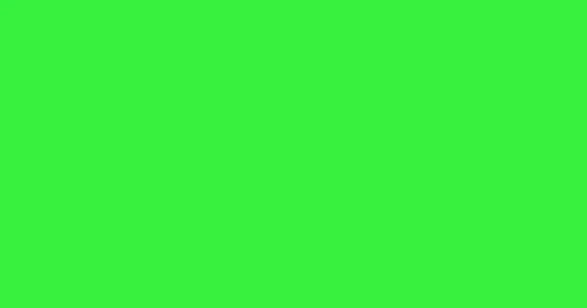 #37f23e malachite color image