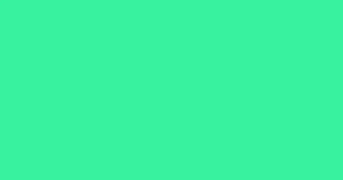 #37f29d caribbean green color image