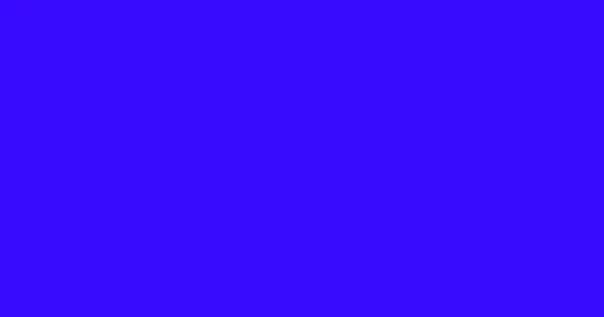 #380bff blue color image