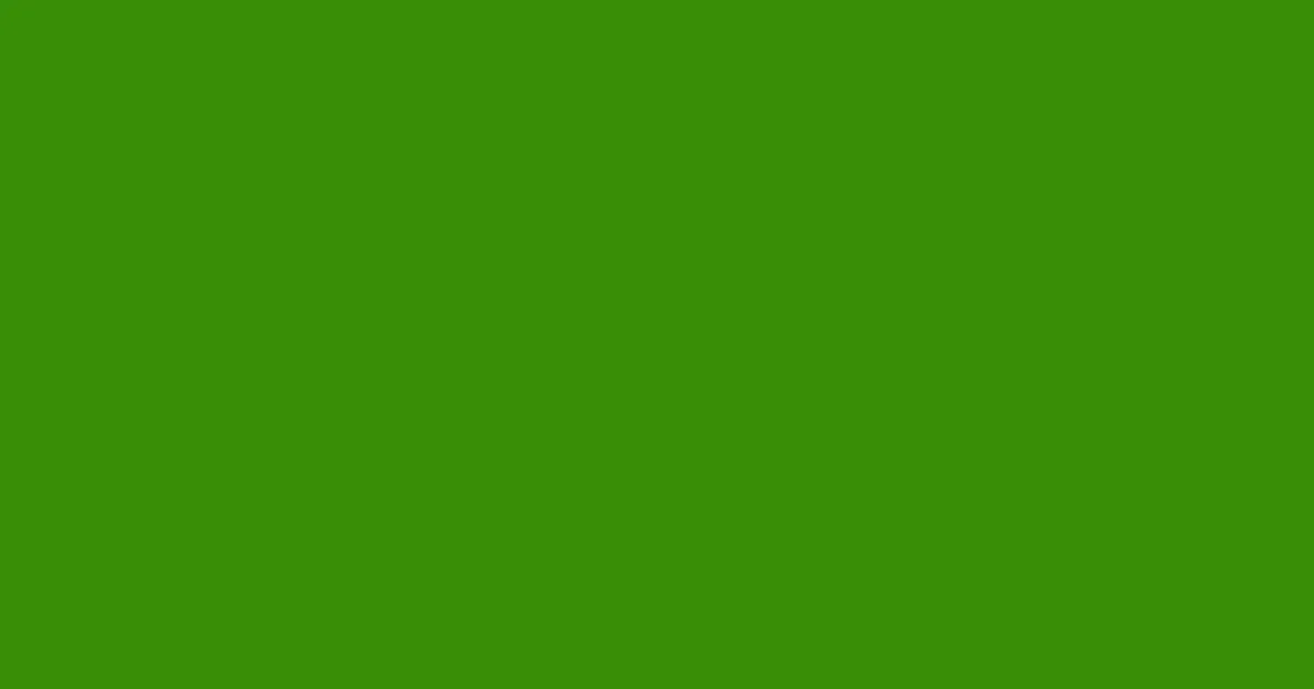 #388e07 green leaf color image