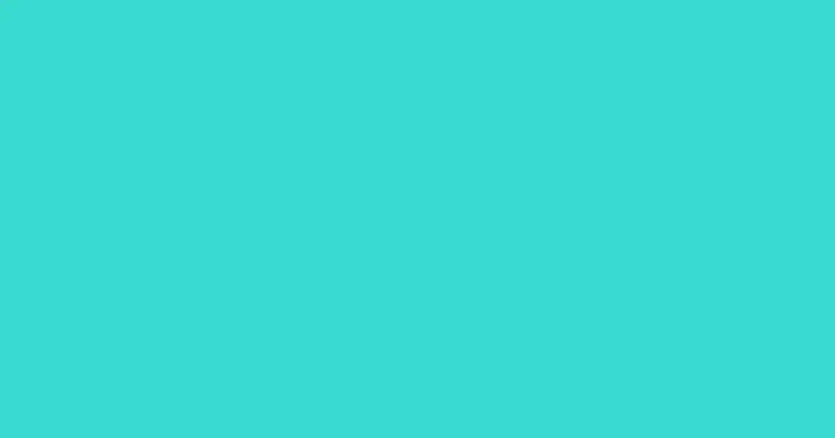 #38dacf turquoise color image