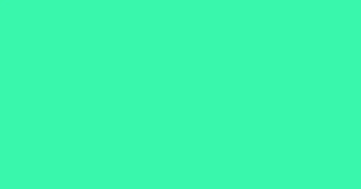 #38f7ab spring green color image