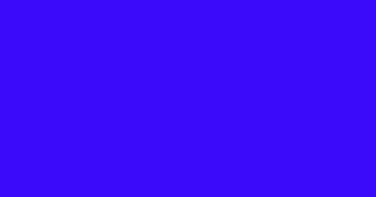 #3909f9 blue color image