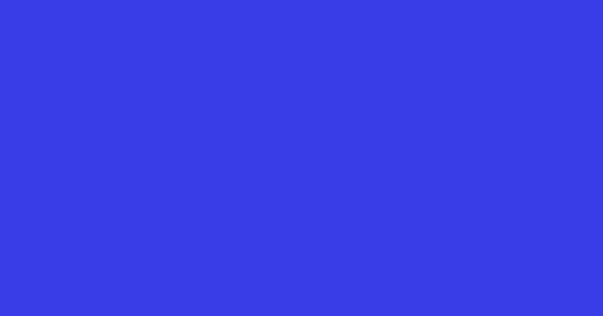 #393ee8 royal blue color image