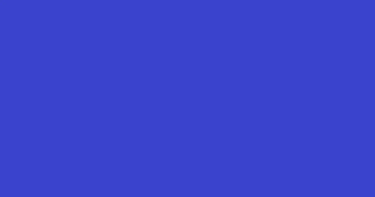 #3943ce cerulean blue color image