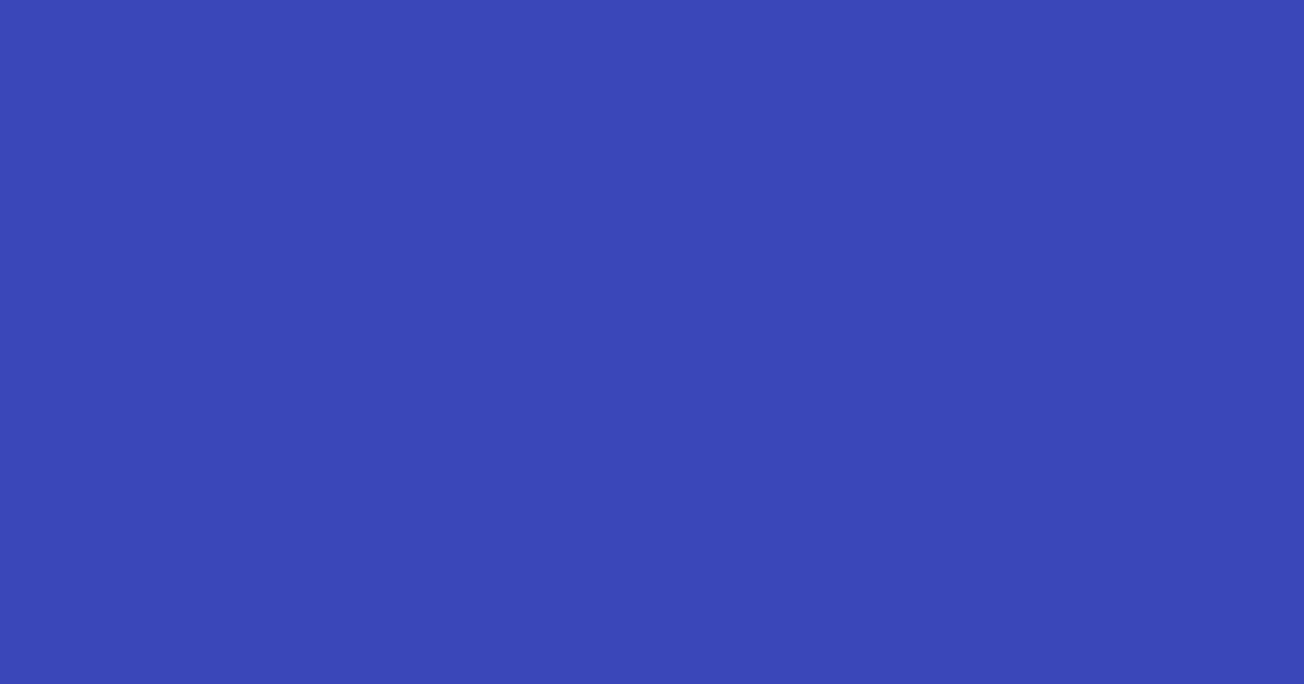 #3947b9 violet blue color image