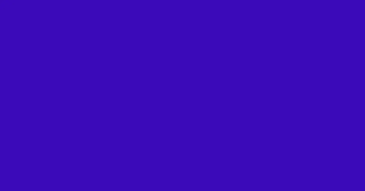 #3a09b9 blue gem color image