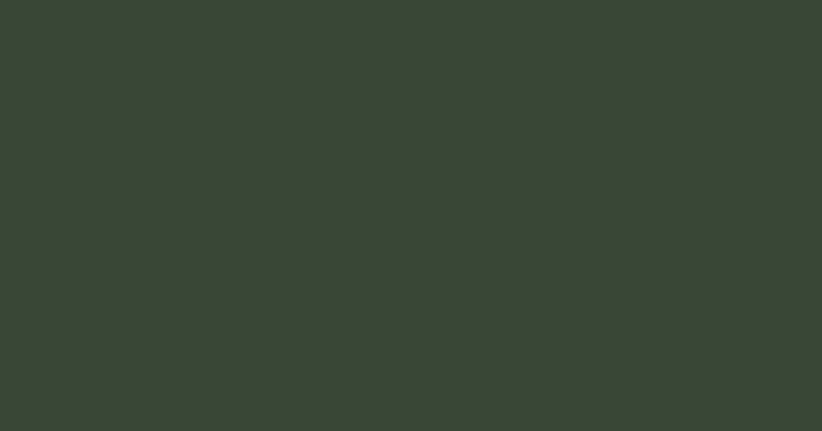 #3a4738 lunar green color image