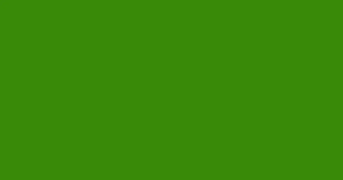 #3a8a08 green leaf color image