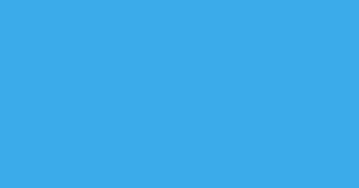 #3aacea picton blue color image