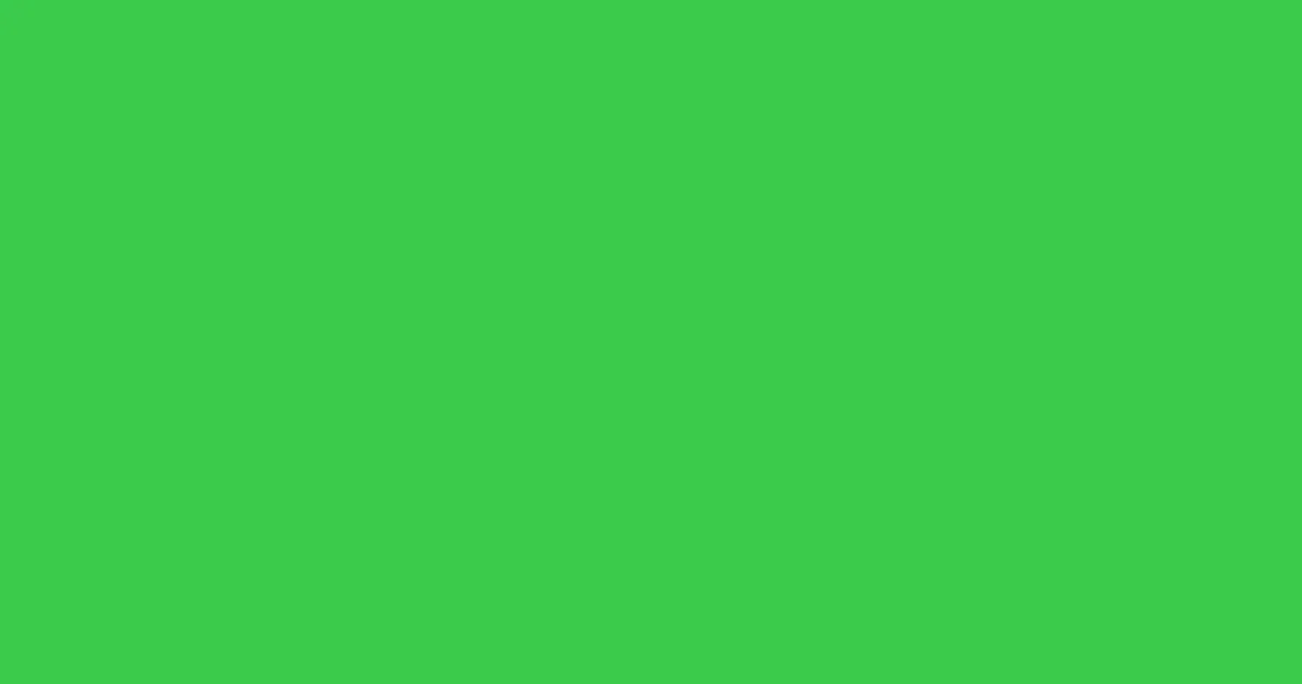 #3acb4b emerald color image