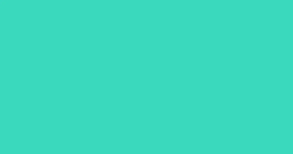 #3adabd turquoise color image