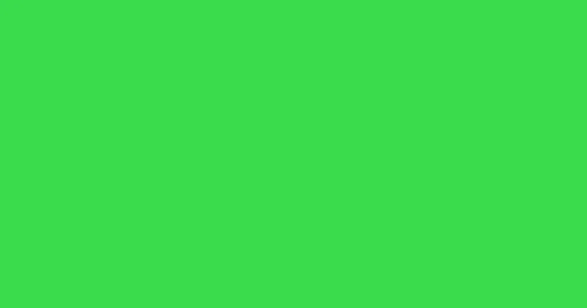 #3adc4d emerald color image