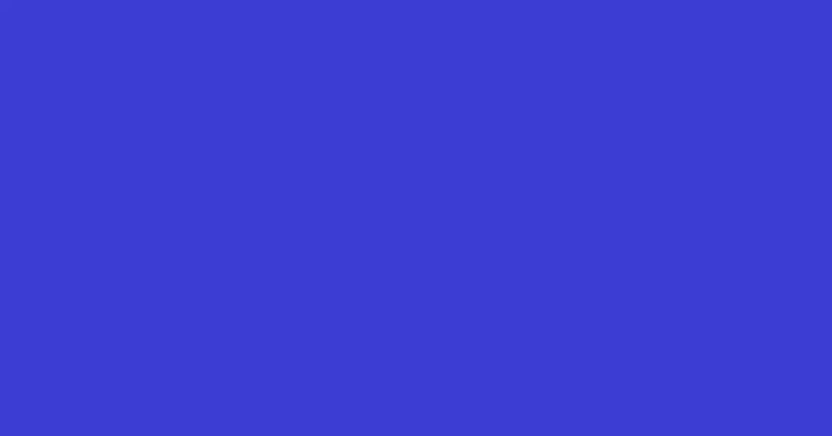 #3b3dd3 cerulean blue color image