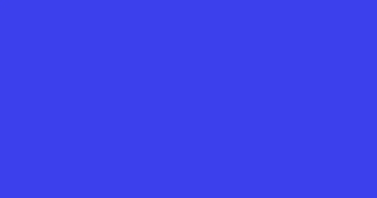 #3b40ec royal blue color image