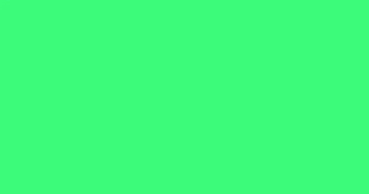 #3bfb7a screamin' green color image