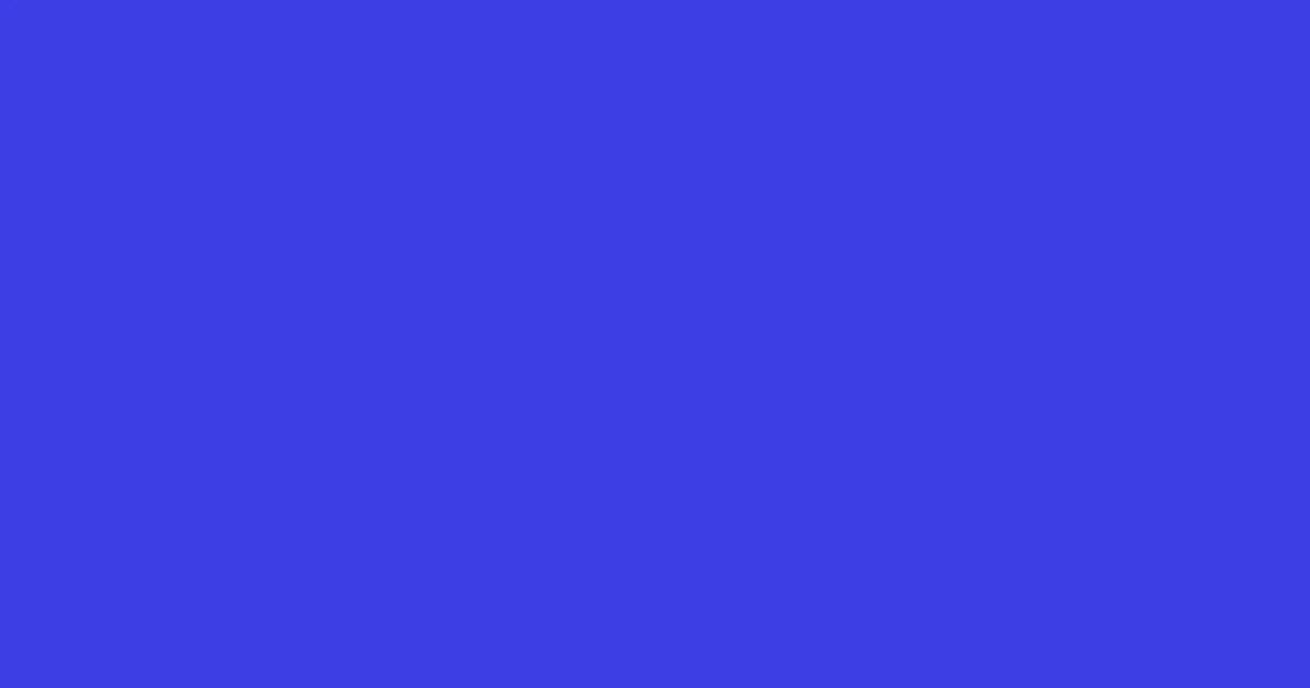 #3c40e5 royal blue color image