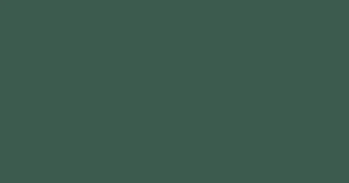 #3c5b4f mineral green color image