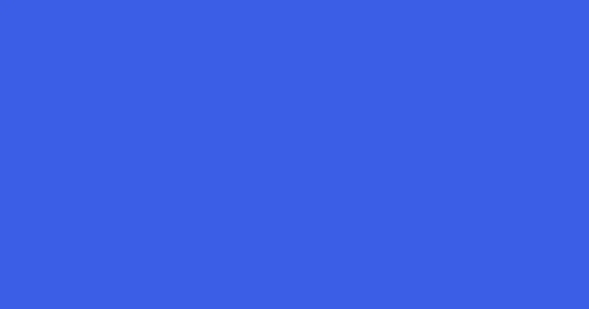 3c5ee6 - Royal Blue Color Informations