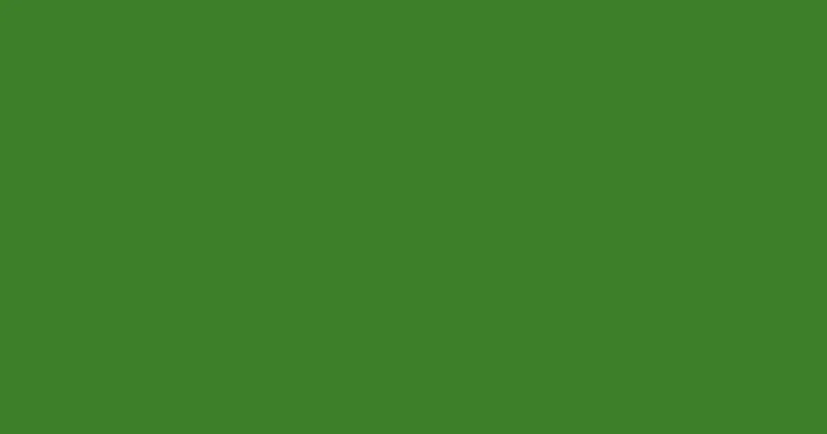 #3c8029 forest green color image